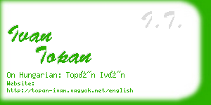ivan topan business card